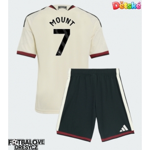 Manchester United Mason Mount #7 Dětské Alternativní dres komplet 2026-27 Krátký Rukáv (+ trenýrky)